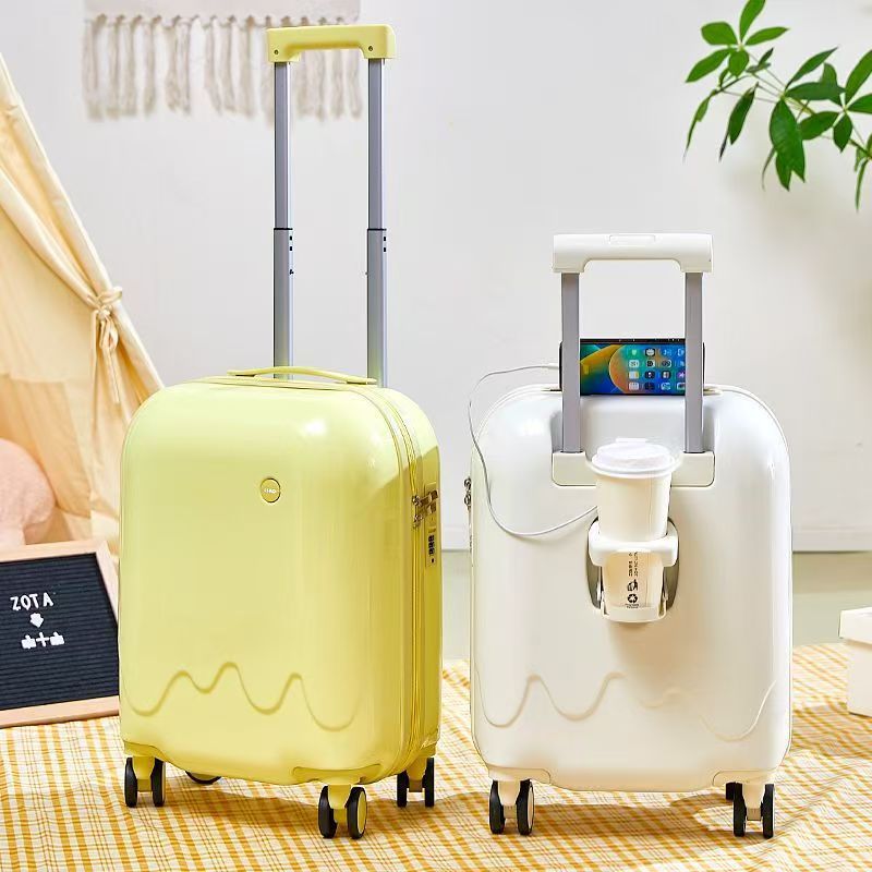 雪糕款行李箱卡通可爱小型登机箱18寸女多功能免托运旅行箱20寸男