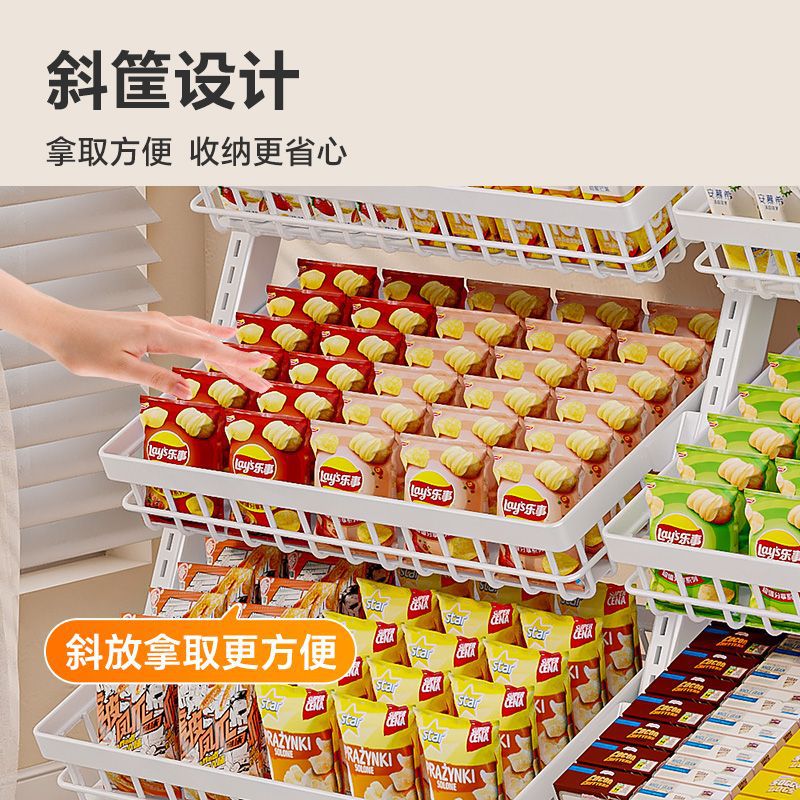 厨房收纳置物架可移动客厅零食收纳架落地多层蔬菜水果生鲜货架