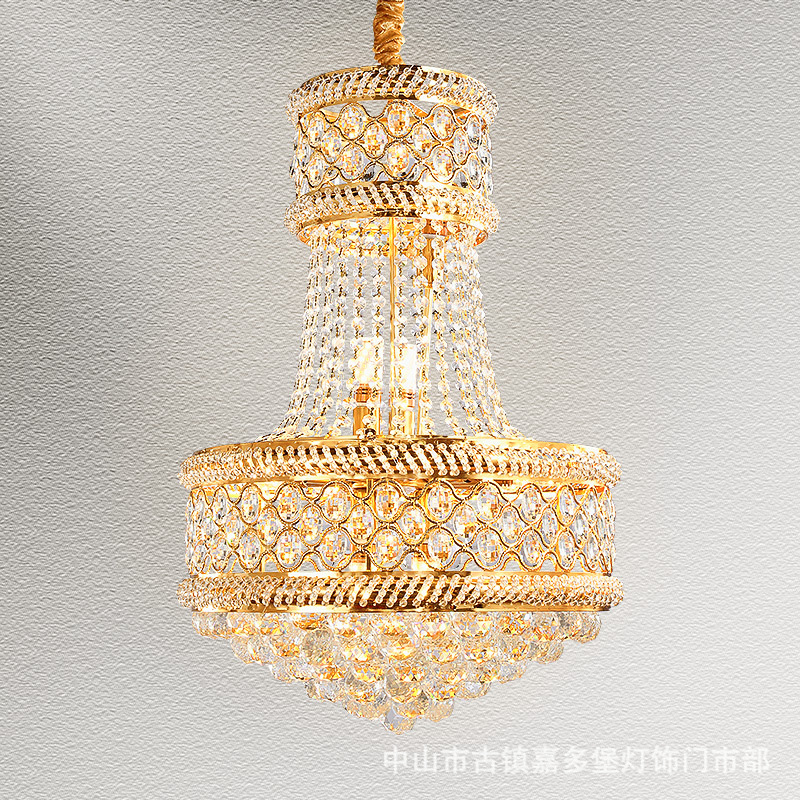 欧式水晶吊灯现代简约客厅灯家用餐厅灯饭厅灯酒店大堂售楼部吊灯